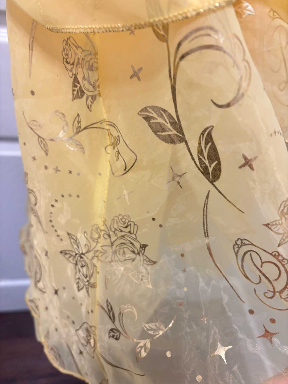 Disney Yellow Princess Dress with Jewel Accent